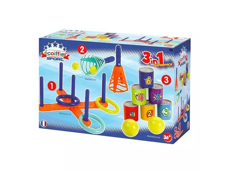 Écoiffier 3 az 1-ben célba dobó szett