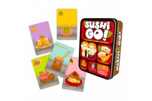 Sushi Go kártyajáték – doboz és kártyák