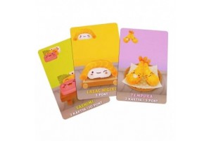Sushi Go kártyajáték – doboz és kártyák
