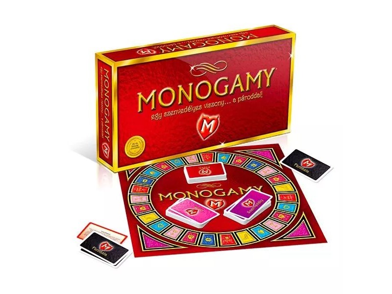 Monogamy társasjáték doboz — erotikus párjáték