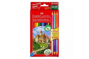 Faber-Castell 12+3 színes ceruza készlet — 18 szín