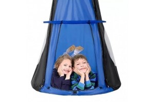 Spartan 110 cm kék fészekhinta sátorral