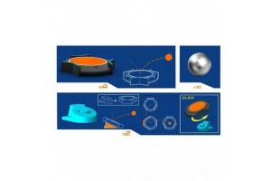 Boomtrix trambulin kiegészítő — ugrató elem golyópályához