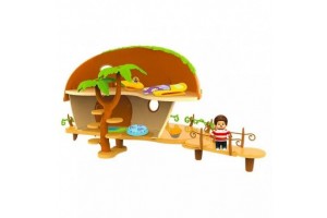 Monchhichi Kauri kétszintes ház és figura