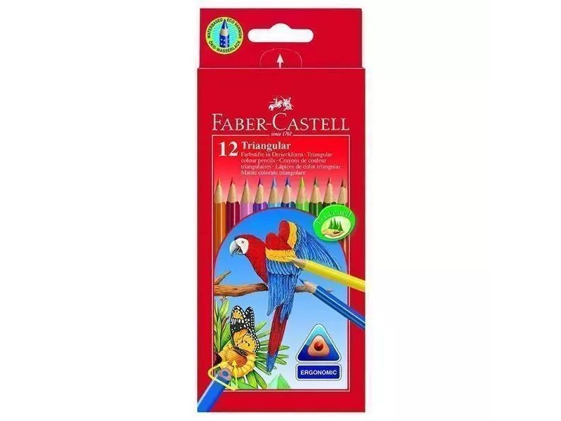 Faber-Castell 12 db háromszög színes ceruzák