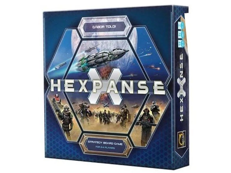 Hexpanse társasjáték – doboz és játékelemek
