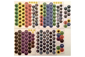 Hexpanse társasjáték – doboz és játékelemek