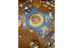 Hexpanse társasjáték – doboz és játékelemek