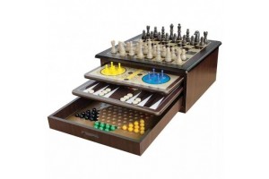 Craftsman Deluxe táblás játék - elegáns fa doboz