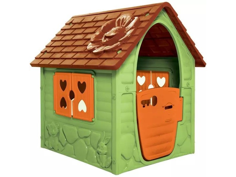 Első házam kerti játszóház - zöld (98×90×106 cm)