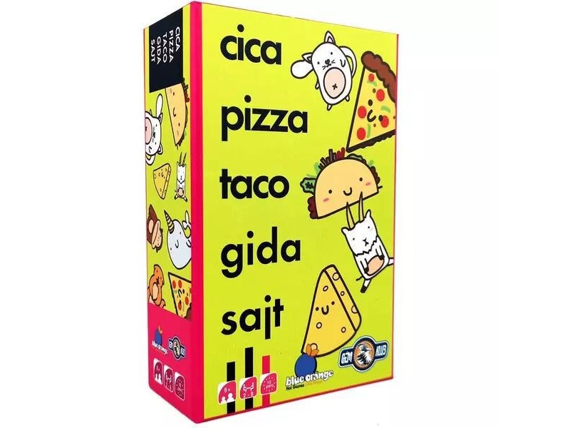 Cica, pizza, taco, gida, sajt – zsebre vágható partijáték