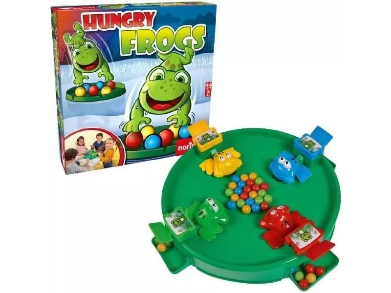 Noris Éhes békák társasjáték - békák és golyók