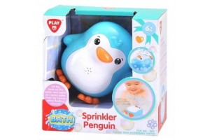 Playgo kék vízspriccelő pingvin fürdőjáték