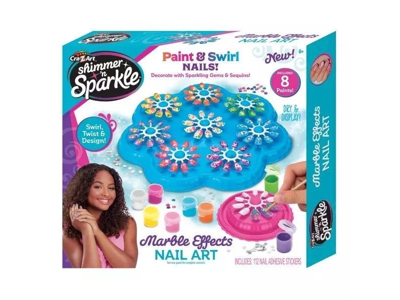 Shimmer & Sparkle márványos körmök manikűr szett