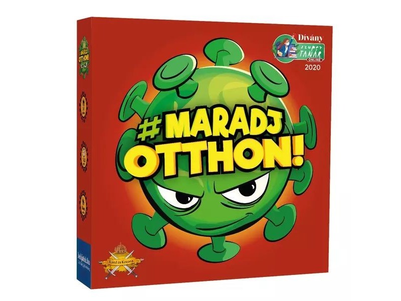 Maradj Otthon társasjáték – doboz és játéktábla