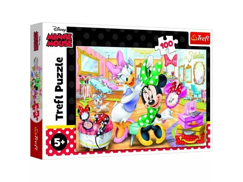 Trefl – Minnie a szépségszalonban, 100 db puzzle