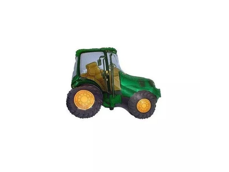 Traktor fólia lufi – zöld, 35 cm