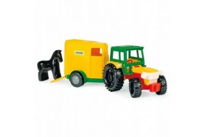 Wader traktor lószállító utánfutó - kültéri játék