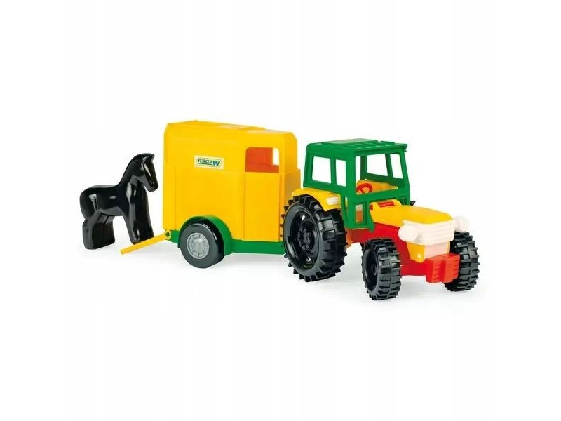 Wader traktor lószállító utánfutó - kültéri játék
