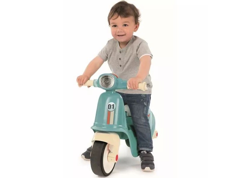 Smoby Vespa lábbal hajtós kismotor, kék