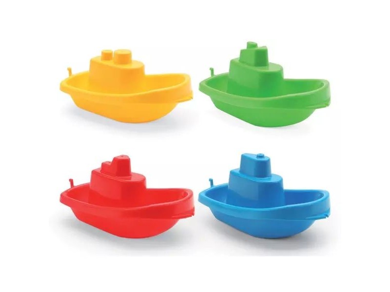 Wader Happy Summer 4 db színes kishajó készlet