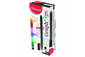 MAPED fekete tűfilc 0,4 mm - 1 db