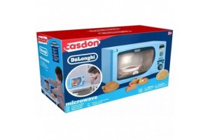 DeLonghi játék mikrohullámú sütő és 4 műanyag étel