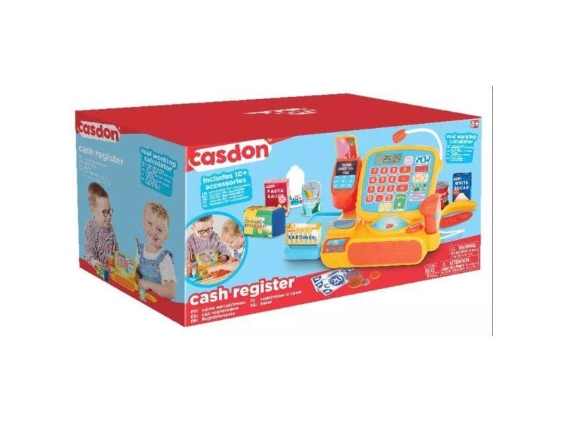 Elektronikus pénztárgép szett mikrofonnal, 30 részes