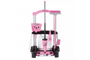Hetty 6 részes takarító kocsi - rózsaszín
