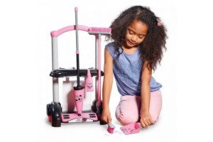 Hetty 6 részes takarító kocsi - rózsaszín