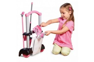 Hetty 6 részes takarító kocsi - rózsaszín