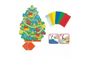 Kreatív karácsonyfa díszítő szett (gyerekeknek)