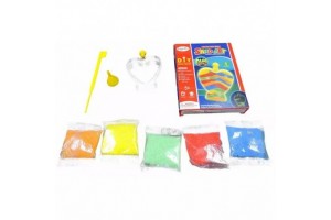 Sötétben világító homokdísz készítő szett