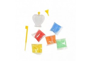 Sötétben világító homokdísz készítő szett