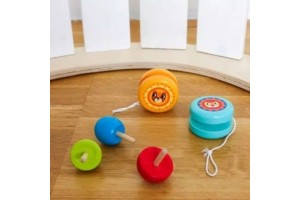 Tooky Toy fa ügyességi ajándékszett - fa elefánt és kiegészítők