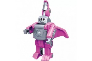 Dínómorfer Pteranodon - átalakítható rózsaszín robot-dínó