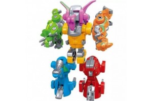 Dínómorfer Pteranodon - átalakítható rózsaszín robot-dínó