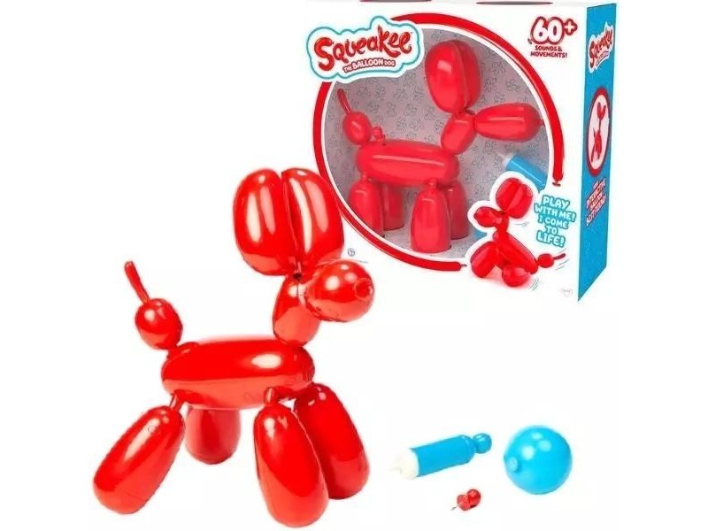 Squeakee interaktív piros lufikutya