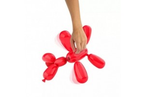 Squeakee interaktív piros lufikutya