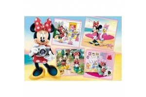 Trefl: Minnie egér fotós puzzle - 60 db (33 x 22 cm)