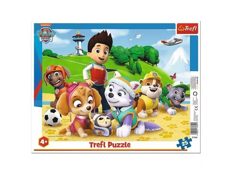 Trefl Mancs őrjárat 25 db keretes puzzle - gyermek kirakó