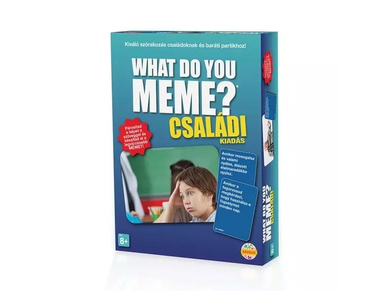 What do you Meme? társasjáték doboza — családi kiadás