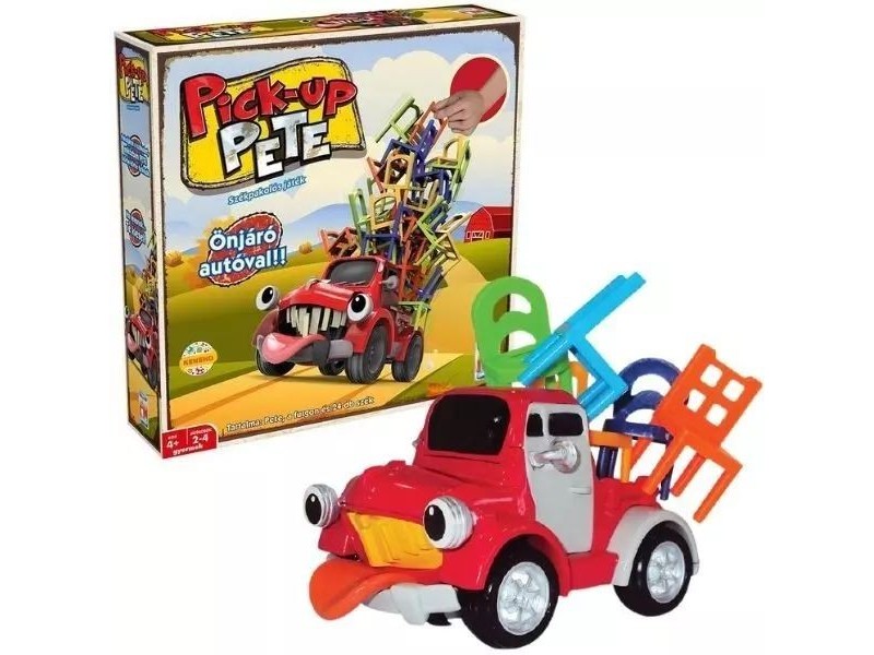 Pick-up Pete — székpakolós társasjáték önjáró autóval