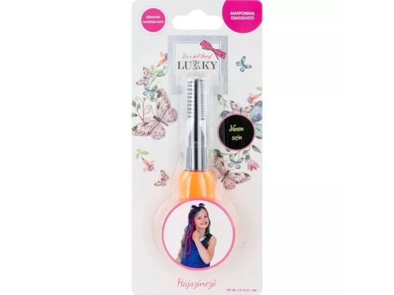 Lukky narancssárga hajszínező, vízbázisú és könnyen lemosható