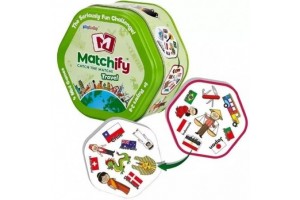 Matchify Utazás – Párosító kártyajáték fém dobozban