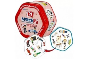 Matchify – Foglalkozások: párosító kártyajáték, fém doboz