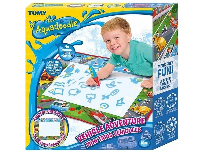 Tomy Aquadoodle járműves rajzszőnyeg - víztollal