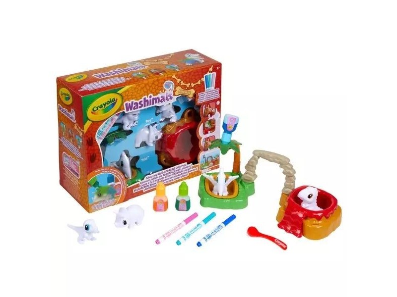 Crayola Washimals Dínósziget – 4 kimosható dinoszaurusz