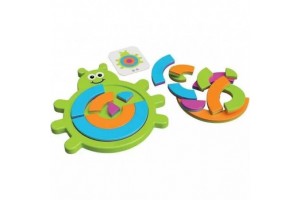 Fat Brain Toys Bogárka kirakós - 18 elem, 40 kártya