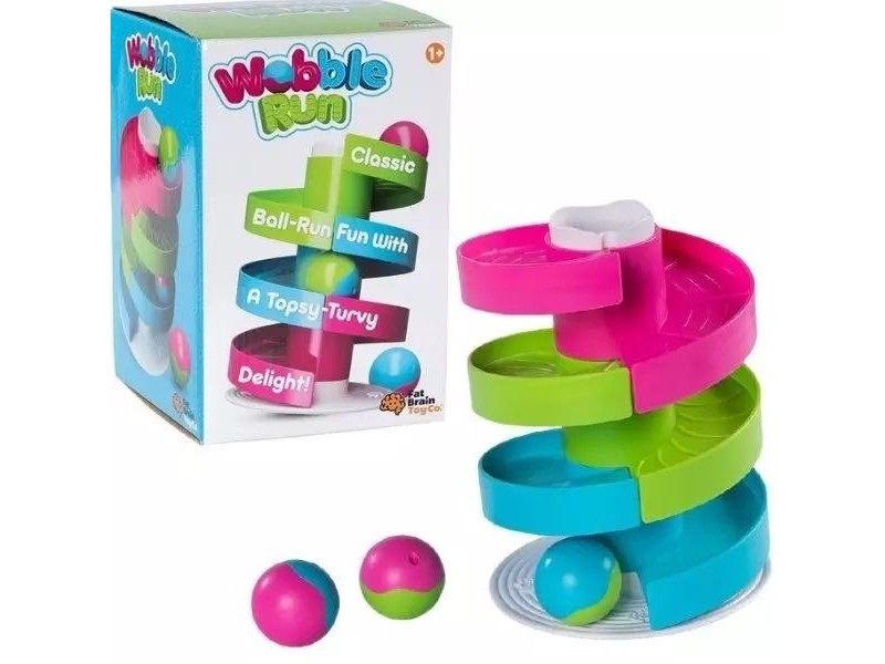 Fat Brain Toys spiráltorony — csörgő labda bébijáték